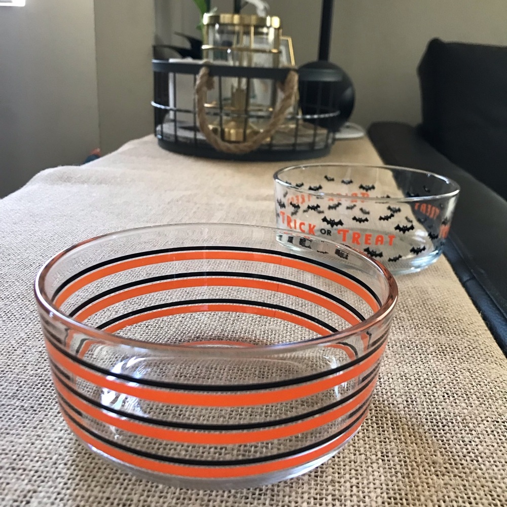 Set of 2 Trick or Treat Halloween Small Kitchen Bowls